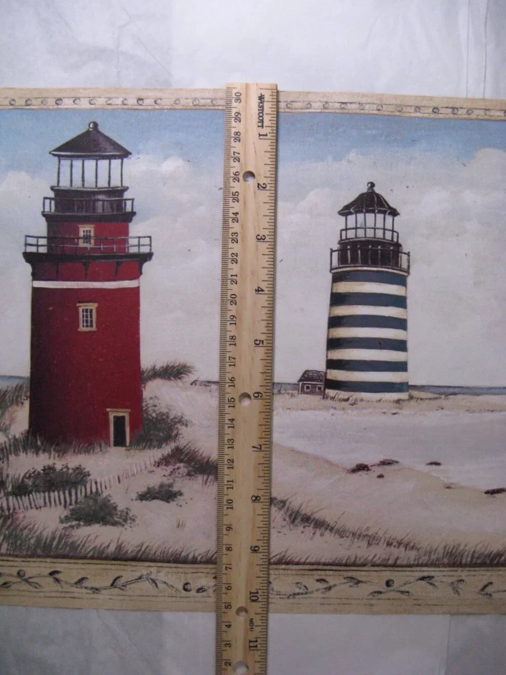 David Carter Brown Lighthouse Wallpaper Border 4 Rolls Nautical Seashore DC2082B